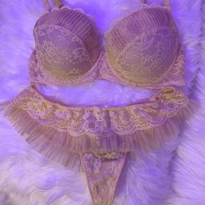 💎✨VS yellow lace glitter Set✨💎